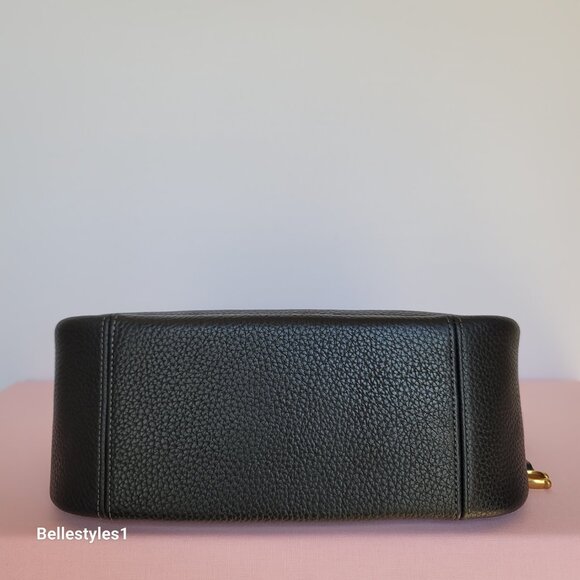 COACH Cary Soft Pebbled Leather with Convertible Straps Crossbody- Black color - Picture 10 of 16